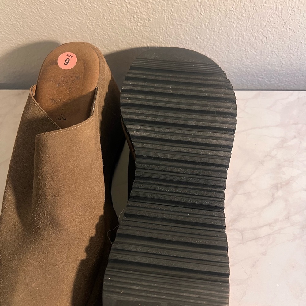 Free People X Avery Closed Platform Brown Suede Women Women’s Size 41 - Picture 6 of 6